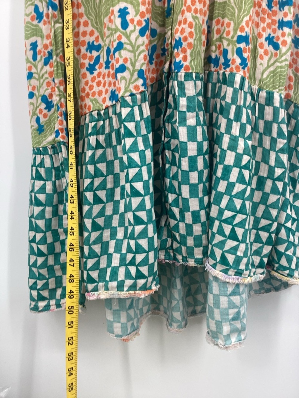 Anthropologie Ellen Merchant Multicolor Floral Patchwork Dress - Picture 8 of 13